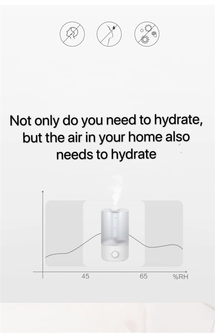 Good Appearance 3 Speeds Home Humidifier